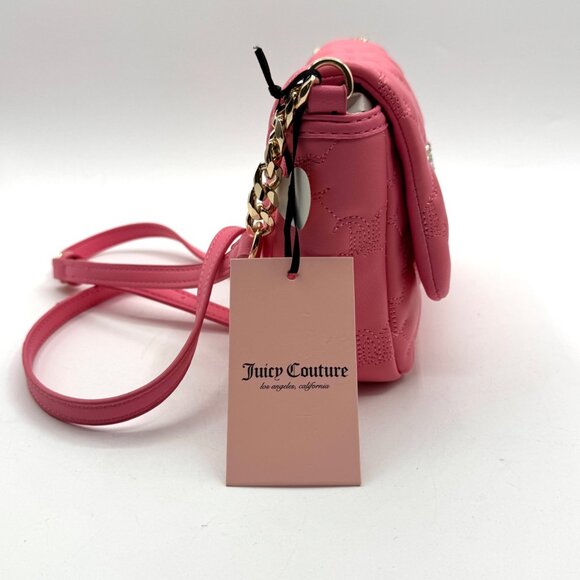 Juicy Couture Pink Quilted Women's Handbag NWT - Picture 2 of 6